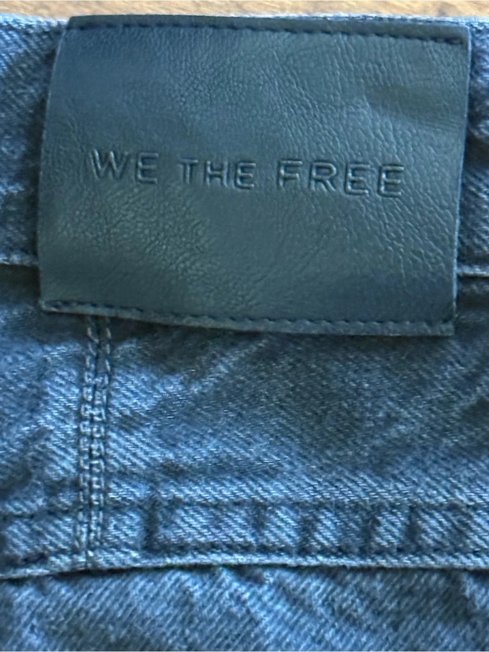 Free People We The Free Montana Black Denim Jorts Shorts Size 30 WORN ONCE